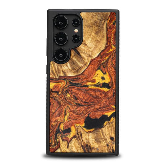 Samsung Galaxy S24 Ultra Handyhülle aus Harz und Holz - Synergy#E6