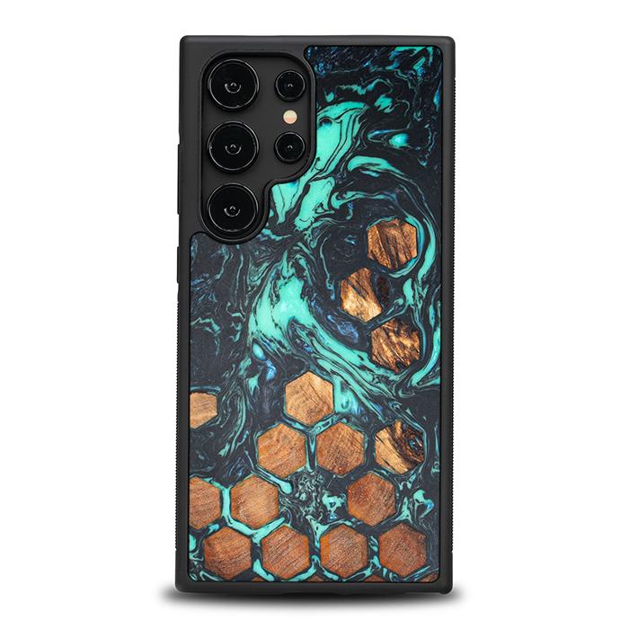 Samsung Galaxy S24 Ultra Handyhülle aus Harz und Holz - Synergy#F28