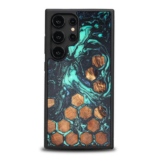 Samsung Galaxy S24 Ultra Handyhülle aus Harz und Holz - Synergy#F28