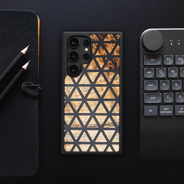 Samsung Galaxy S24 Ultra Handyhülle aus Harz und Holz - Synergy#F29
