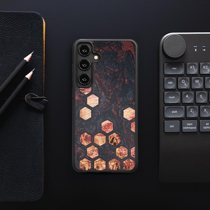 Samsung Galaxy S25 Plus Handyhülle aus Harz und Holz - Synergy#F27