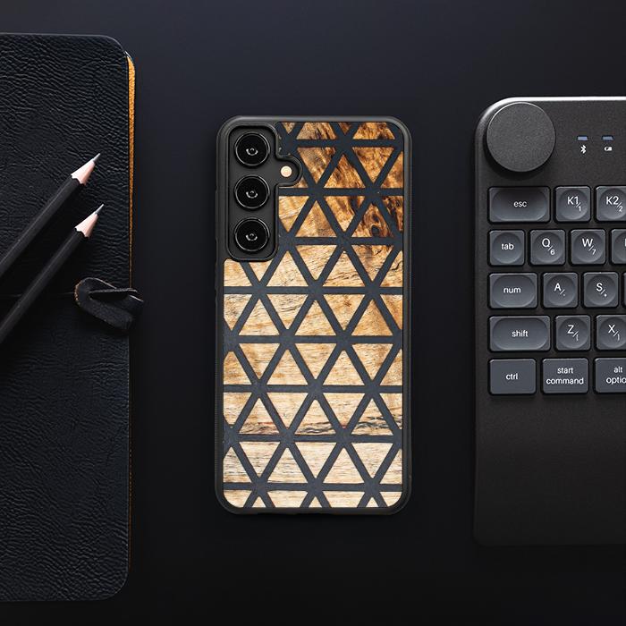 Samsung Galaxy S25 Plus Handyhülle aus Harz und Holz - Synergy#F29