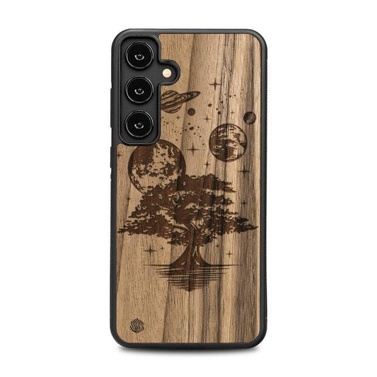 Samsung Galaxy S25 Plus Handyhülle aus Holz - Galactic Garden
