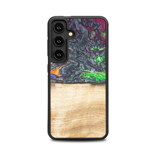 Samsung Galaxy S25 Handyhülle aus Harz und Holz - Synergy#F2
