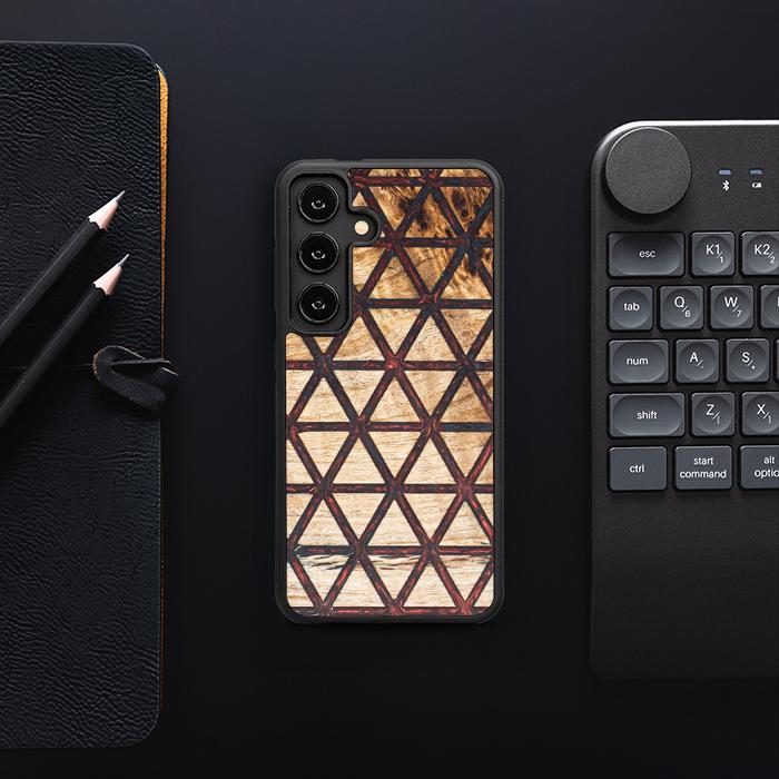 Samsung Galaxy S25 Handyhülle aus Harz und Holz - Synergy#F22