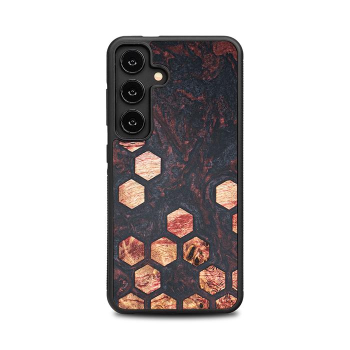 Samsung Galaxy S25 Handyhülle aus Harz und Holz - Synergy#F27