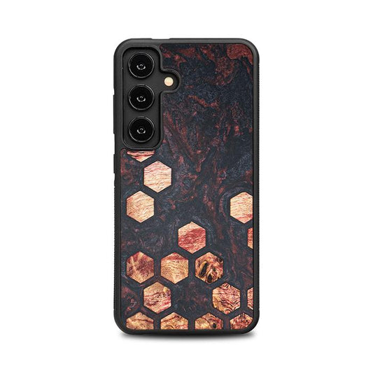 Samsung Galaxy S25 Handyhülle aus Harz und Holz - Synergy#F27
