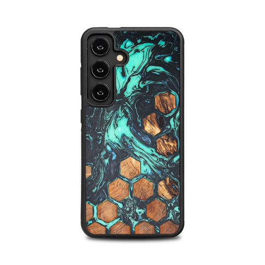 Samsung Galaxy S25 Handyhülle aus Harz und Holz - Synergy#F28