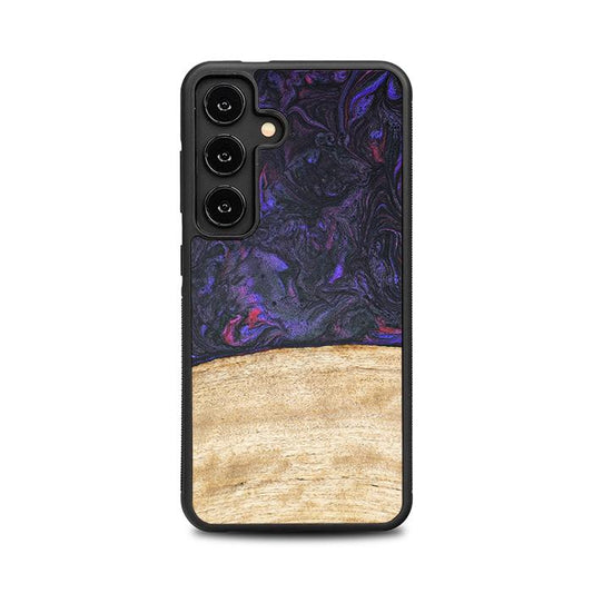 Samsung Galaxy S25 Handyhülle aus Harz und Holz - Synergy#F7