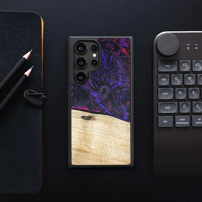 Samsung Galaxy S25 Ultra Handyhülle aus Harz und Holz - Synergy#F18