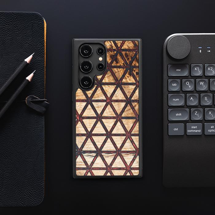 Samsung Galaxy S25 Ultra Handyhülle aus Harz und Holz - Synergy#F22