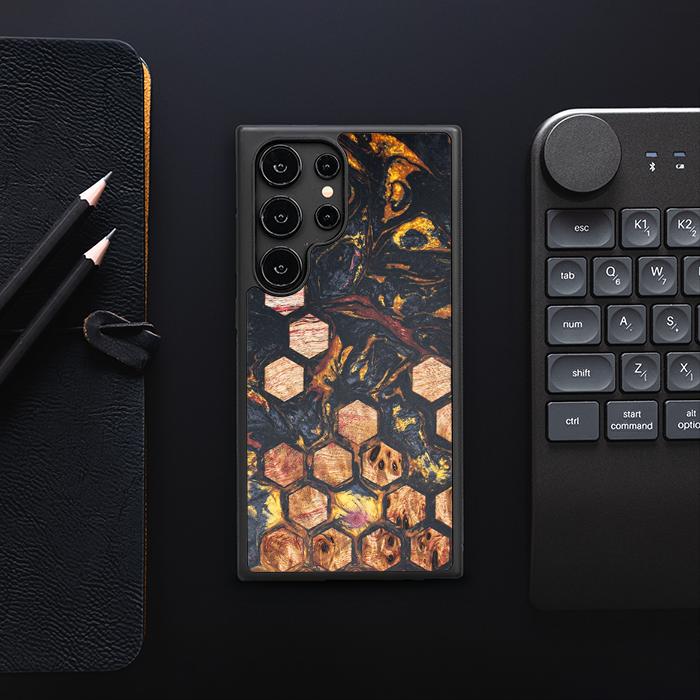 Samsung Galaxy S25 Ultra Handyhülle aus Harz und Holz - Synergy#F26