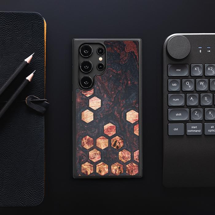 Samsung Galaxy S25 Ultra Handyhülle aus Harz und Holz - Synergy#F27