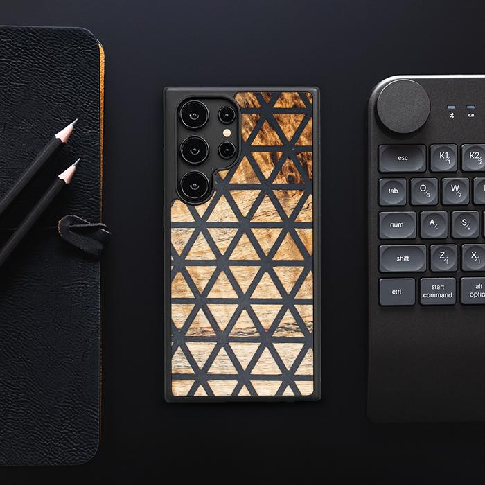 Samsung Galaxy S25 Ultra Handyhülle aus Harz und Holz - Synergy#F29