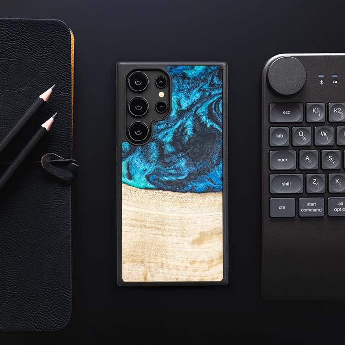 Samsung Galaxy S25 Ultra Handyhülle aus Harz und Holz - Synergy#F3