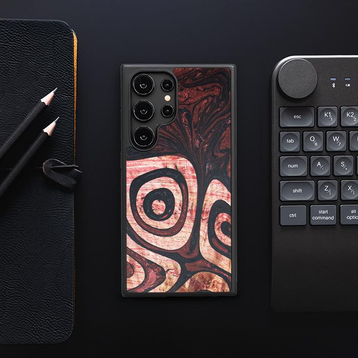 Samsung Galaxy S25 Ultra Handyhülle aus Harz und Holz - Synergy#F32