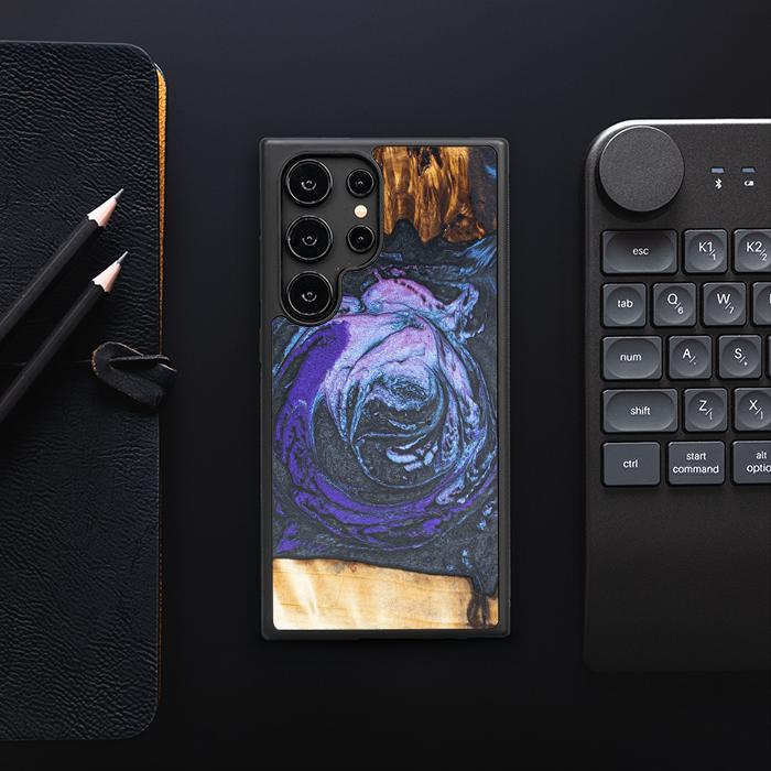 Samsung Galaxy S25 Ultra Handyhülle aus Harz und Holz - Synergy#F34
