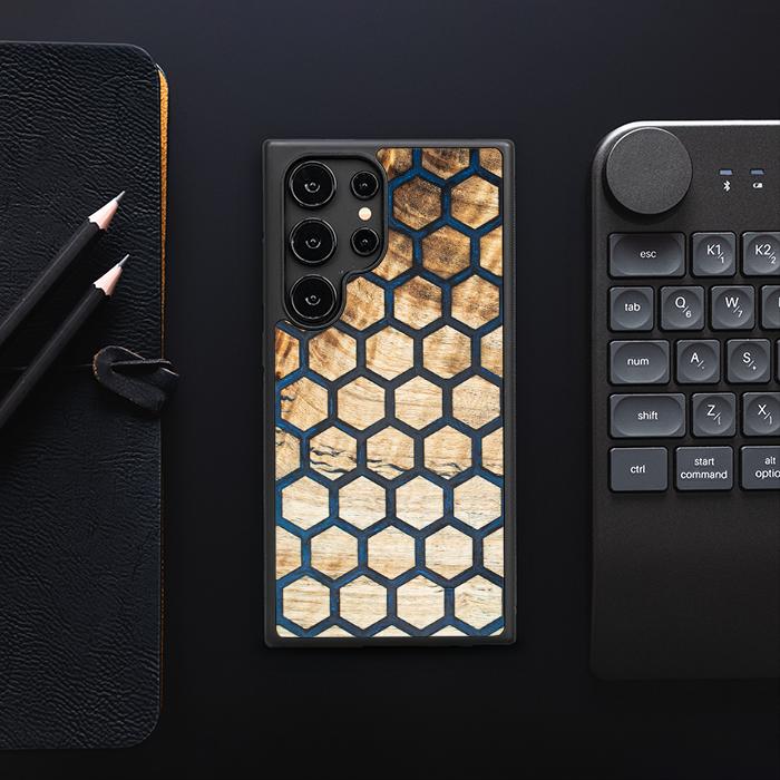 Samsung Galaxy S25 Ultra Handyhülle aus Harz und Holz - Synergy#F36