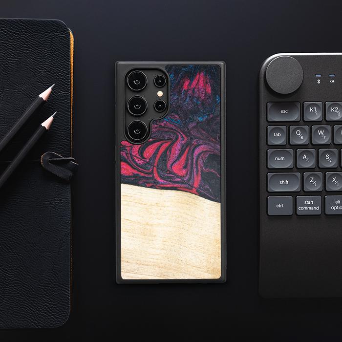 Samsung Galaxy S25 Ultra Handyhülle aus Harz und Holz - Synergy#F5