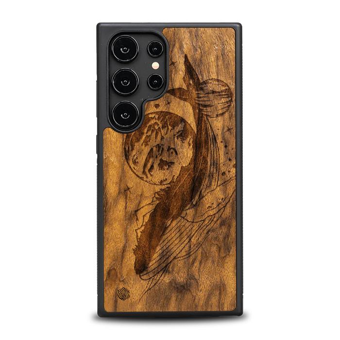 Samsung Galaxy S25 Ultra Handyhülle aus Holz - Cosmic Whale