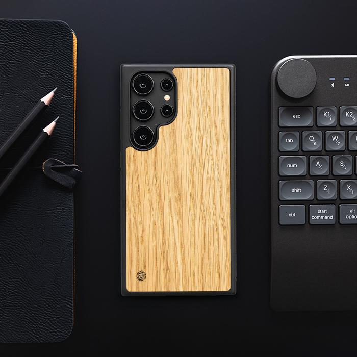 Samsung Galaxy S25 Ultra Handyhülle aus Holz - Eiche