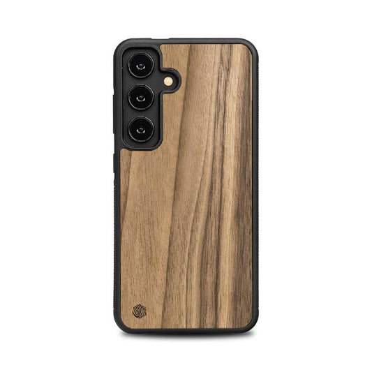 Samsung Galaxy S25 Handyhülle aus Holz - Nussbaum
