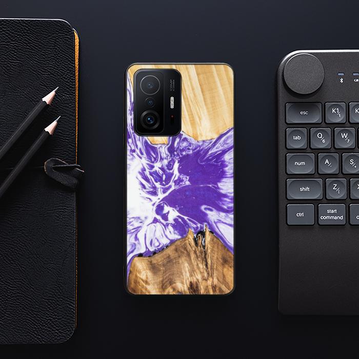 Xiaomi 11T / 11T Pro Handyhülle aus Harz und Holz - Synergy#A78