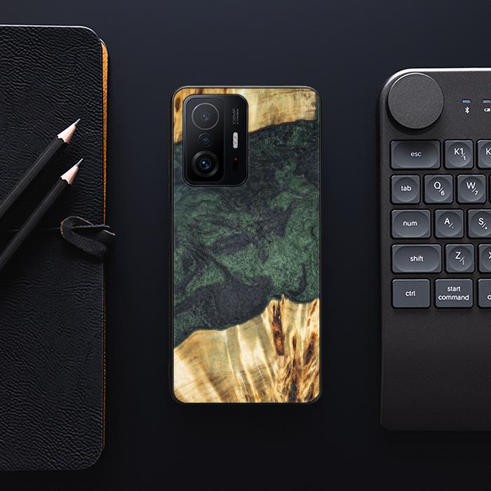 Xiaomi 11T / 11T Pro Handyhülle aus Harz und Holz - Synergy#E14