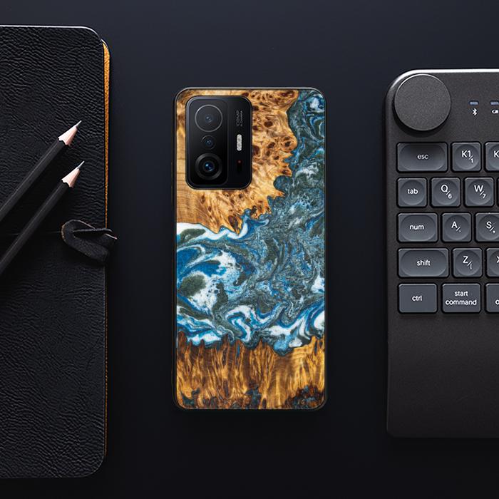 Xiaomi 11T / 11T Pro Handyhülle aus Harz und Holz - Synergy#E17
