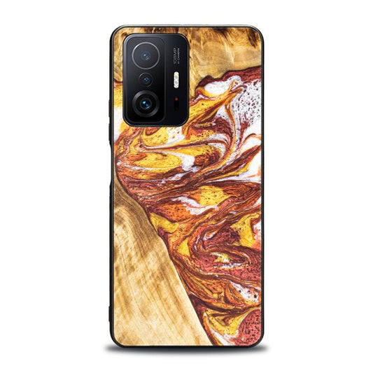 Xiaomi 11T / 11T Pro Handyhülle aus Harz und Holz - Synergy#E4