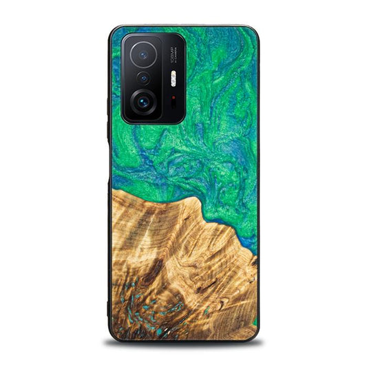 Xiaomi 11T / 11T Pro Handyhülle aus Harz und Holz - Synergy#E8