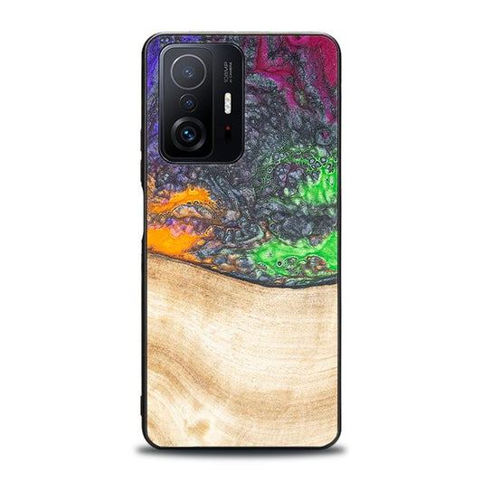 Xiaomi 11T / 11T Pro Handyhülle aus Harz und Holz - Synergy#F1
