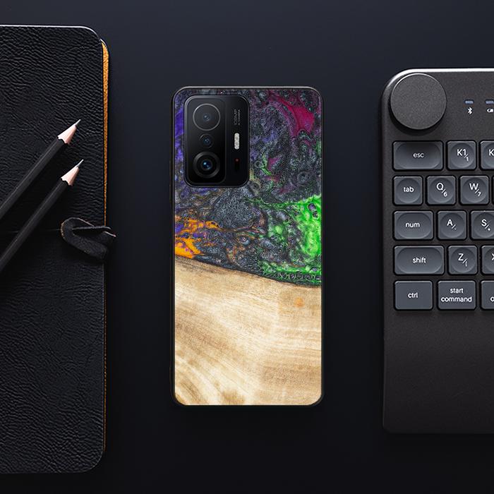 Xiaomi 11T / 11T Pro Handyhülle aus Harz und Holz - Synergy#F10