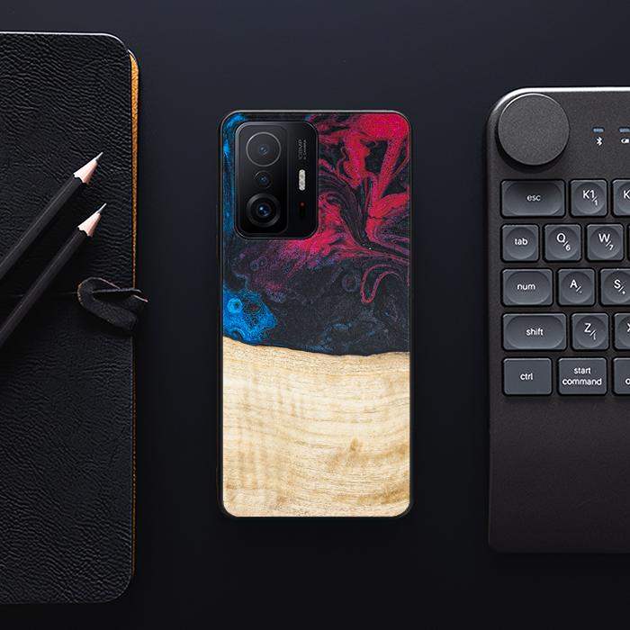 Xiaomi 11T / 11T Pro Handyhülle aus Harz und Holz - Synergy#F14