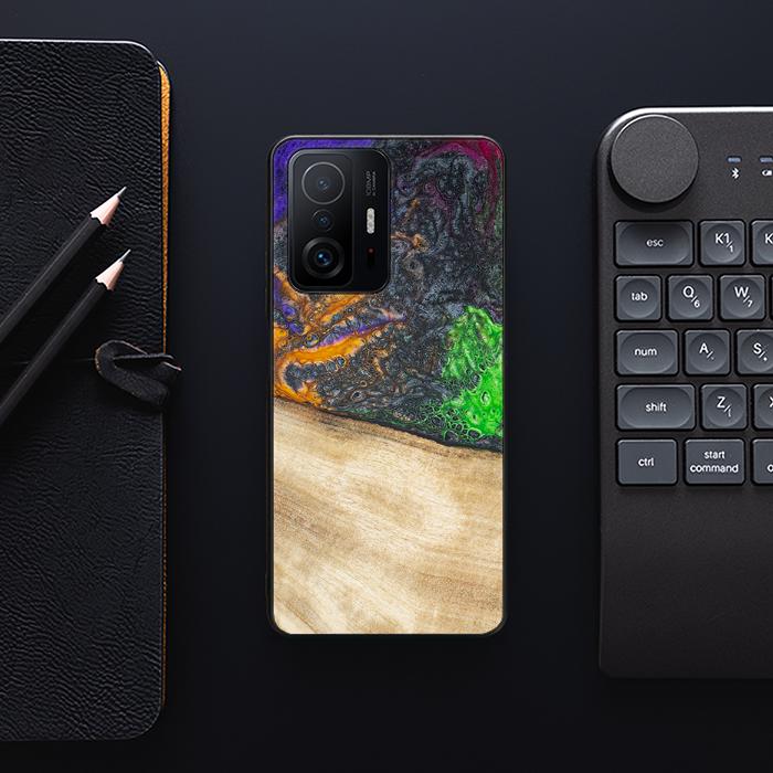 Xiaomi 11T / 11T Pro Handyhülle aus Harz und Holz - Synergy#F15