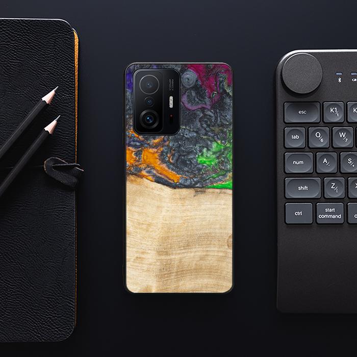 Xiaomi 11T / 11T Pro Handyhülle aus Harz und Holz - Synergy#F16