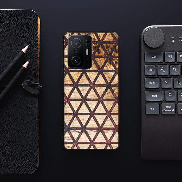 Xiaomi 11T / 11T Pro Handyhülle aus Harz und Holz - Synergy#F22