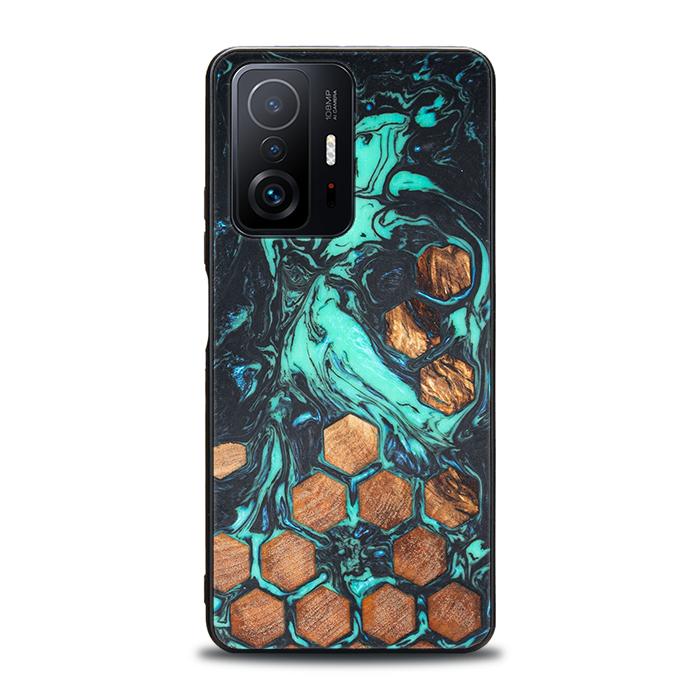 Xiaomi 11T / 11T Pro Handyhülle aus Harz und Holz - Synergy#F23