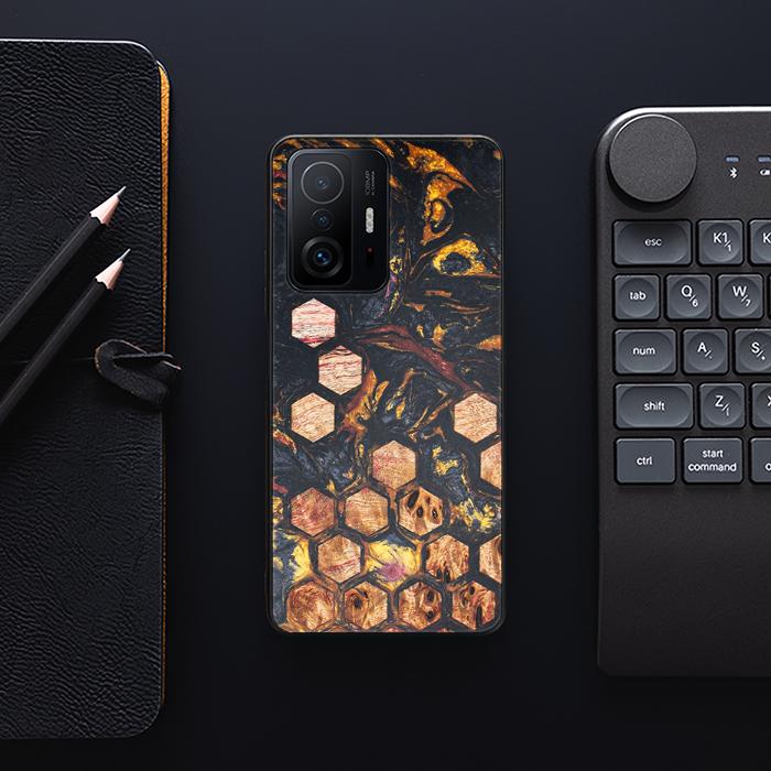 Xiaomi 11T / 11T Pro Handyhülle aus Harz und Holz - Synergy#F26