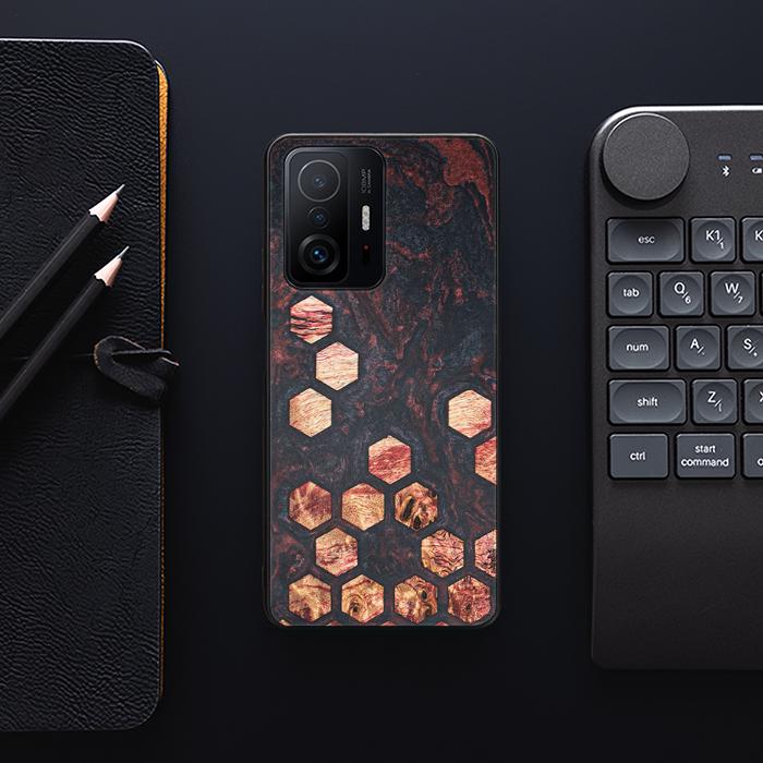 Xiaomi 11T / 11T Pro Handyhülle aus Harz und Holz - Synergy#F27