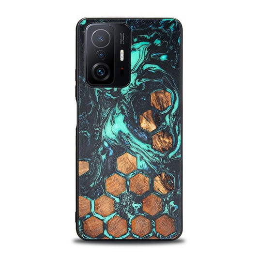 Xiaomi 11T / 11T Pro Handyhülle aus Harz und Holz - Synergy#F28