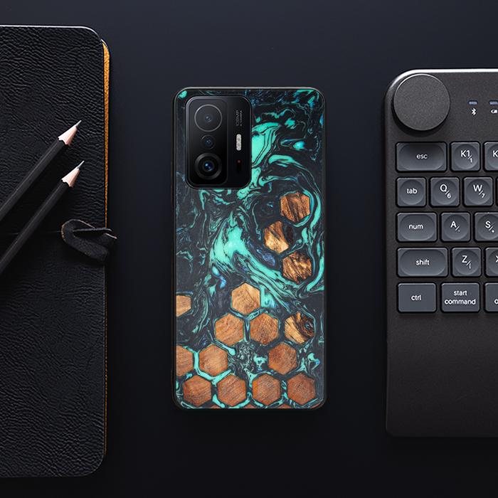 Xiaomi 11T / 11T Pro Handyhülle aus Harz und Holz - Synergy#F28
