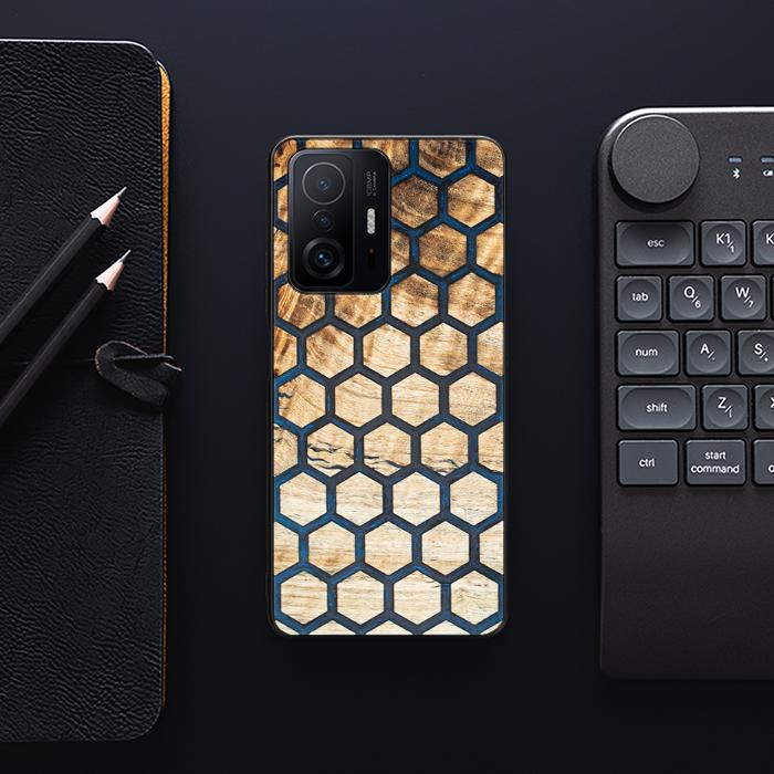 Xiaomi 11T / 11T Pro Handyhülle aus Harz und Holz - Synergy#F36