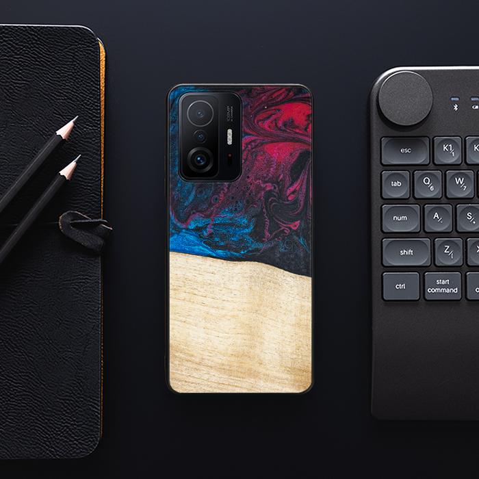 Xiaomi 11T / 11T Pro Handyhülle aus Harz und Holz - Synergy#F9