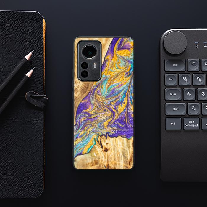 Xiaomi 12 Pro Resin & Wood Phone Case - SYNERGY#E2