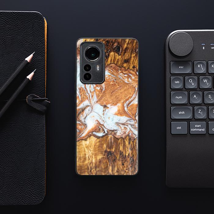 Xiaomi 12 Pro Etui na telefon z żywicy i drewna - Synergy#E18