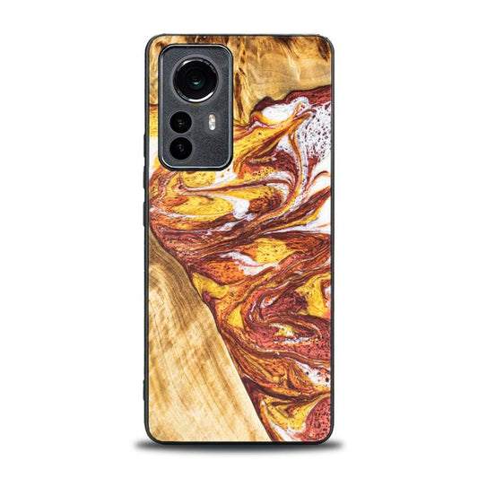 Xiaomi 12 Pro Handyhülle aus Harz und Holz - Synergy#E4