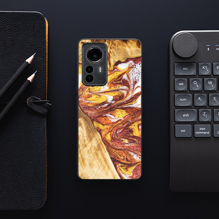 Xiaomi 12 Pro Handyhülle aus Harz und Holz - Synergy#E4