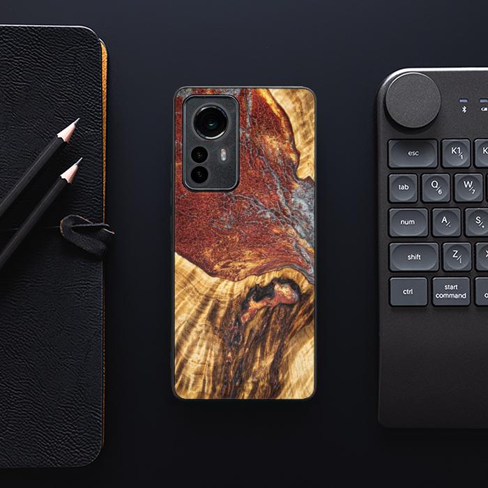 Xiaomi 12 Pro Etui na telefon z żywicy i drewna - Synergy#E9