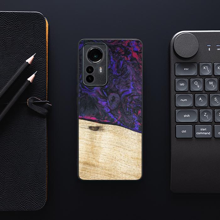 Xiaomi 12 Pro Handyhülle aus Harz und Holz - Synergy#F18
